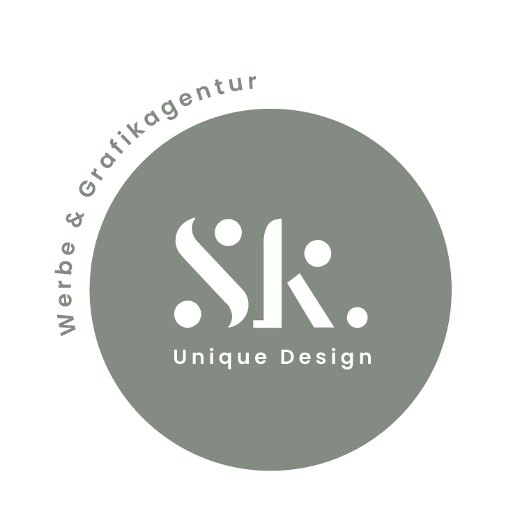 sk unique design logo - werbe und grafikagentur